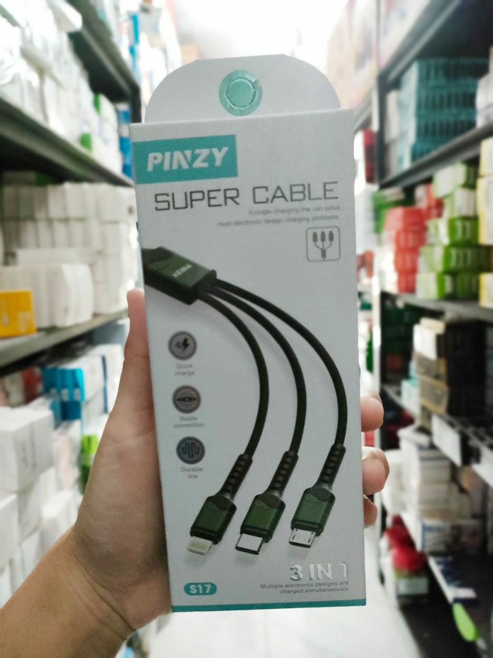 KABEL DATA PINZY 3 IN 1  S17